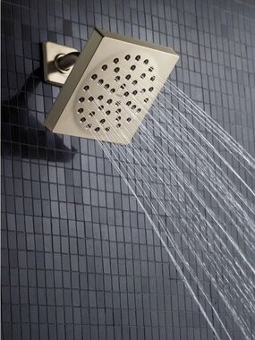 Moen Brushed Nickel Square Rainfall Shower Head